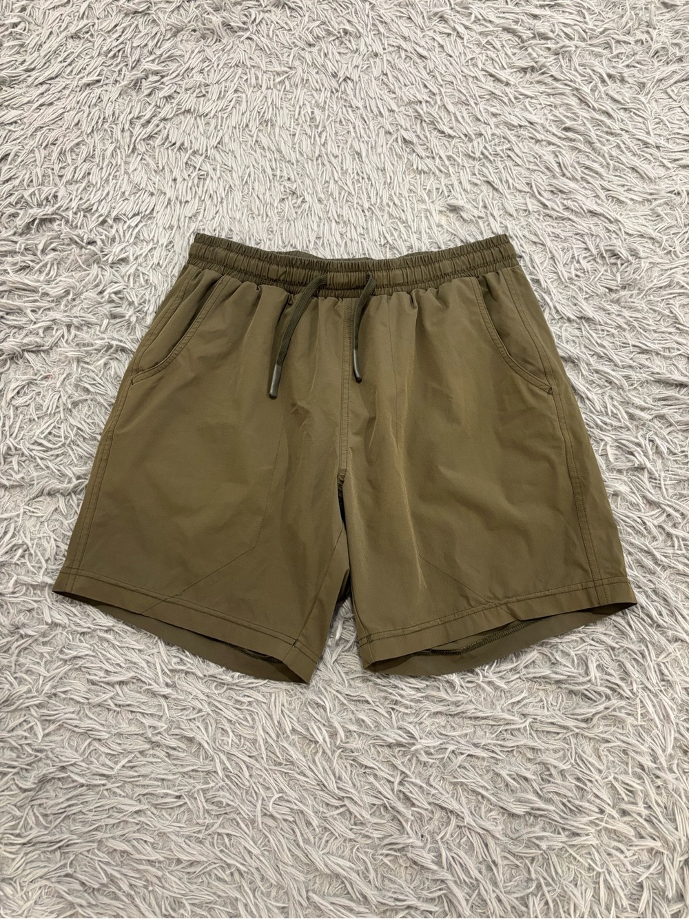 Bear Bottom Clothing Men Medium Green 7" Inseam Lined Activewear Base Shorts Run
